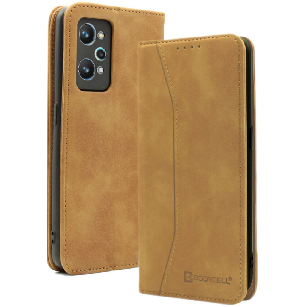 Bodycell Θήκη - Πορτοφόλι Realme GT Neo 2 - Brown (5206015059186)