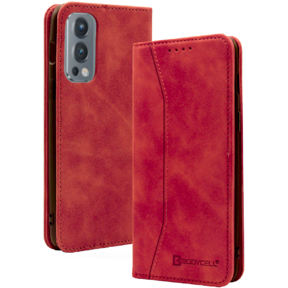 Bodycell Θήκη - Πορτοφόλι OnePlus Nord 2 5G - Red (5206015058639)