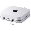 Satechi Stand Hub Βάση Αλουμινίου για Mac Mini 2023 / M1 2020 / 2018 / Mac Studio 2023 / 2022 - Με Θύρες 1 x Type-C / 3 x USB-A / 1 x 3.5mm Jack / 1 x SD & Micro SD - Silver (ST-ABHFS)