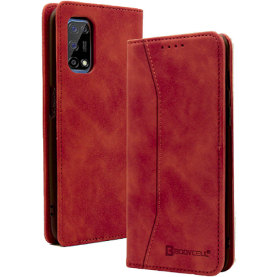 Bodycell Θήκη - Πορτοφόλι Realme 7 5G - Red (5206015002458)