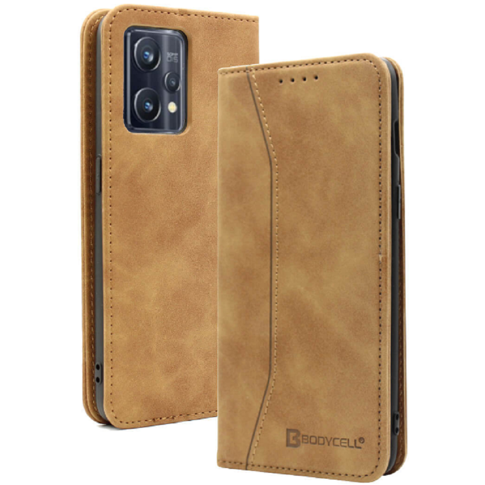 Bodycell Θήκη - Πορτοφόλι Realme 9 Pro Plus - Brown (5206015000966)