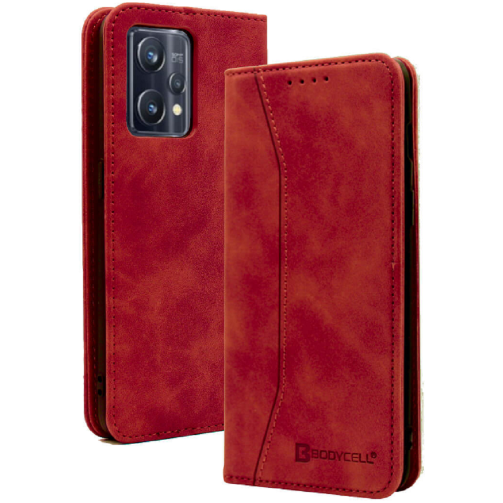 Bodycell Θήκη - Πορτοφόλι Realme 9 Pro Plus - Red (5206015000973)