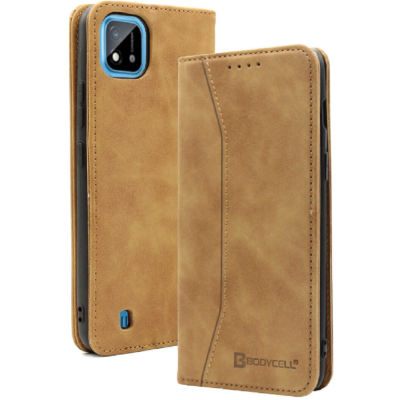 Bodycell Θήκη - Πορτοφόλι Realme C11 2021 - Brown (5206015058998)