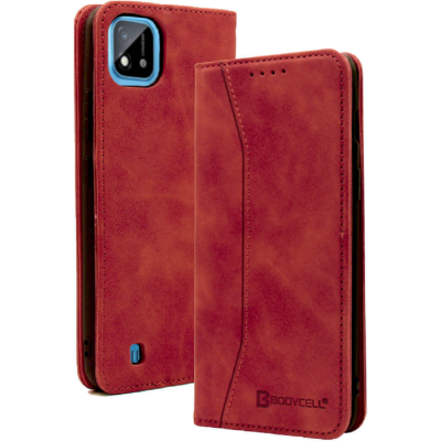 Bodycell Θήκη - Πορτοφόλι Realme C11 2021 - Red (5206015058981)