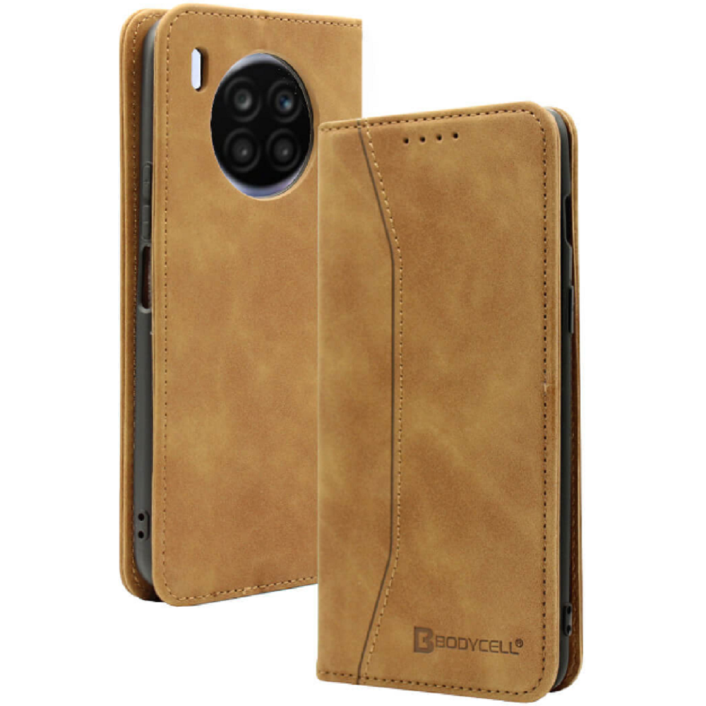 Bodycell Θήκη - Πορτοφόλι Honor 50 Lite - Brown (5206015059704)