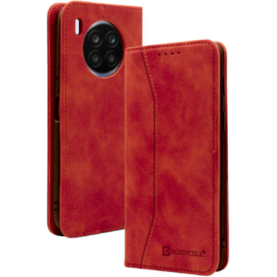 Bodycell Θήκη - Πορτοφόλι Honor 50 Lite - Red (5206015059766)