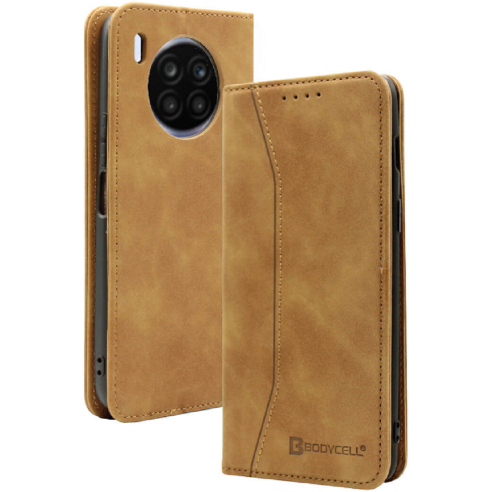 Bodycell Θήκη - Πορτοφόλι Huawei Nova 8i - Brown (5206015058790)