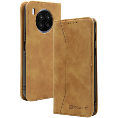Bodycell Θήκη - Πορτοφόλι Huawei Nova 8i - Brown (5206015058790)