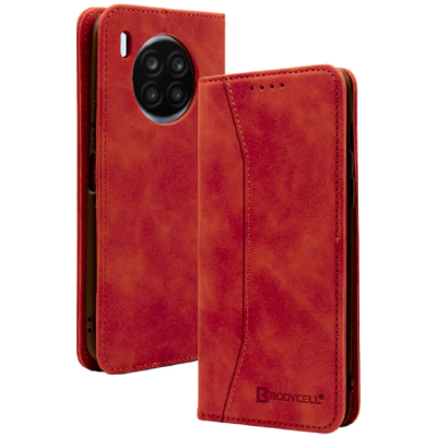 Bodycell Θήκη - Πορτοφόλι Huawei Nova 8i - Red (5206015058844)