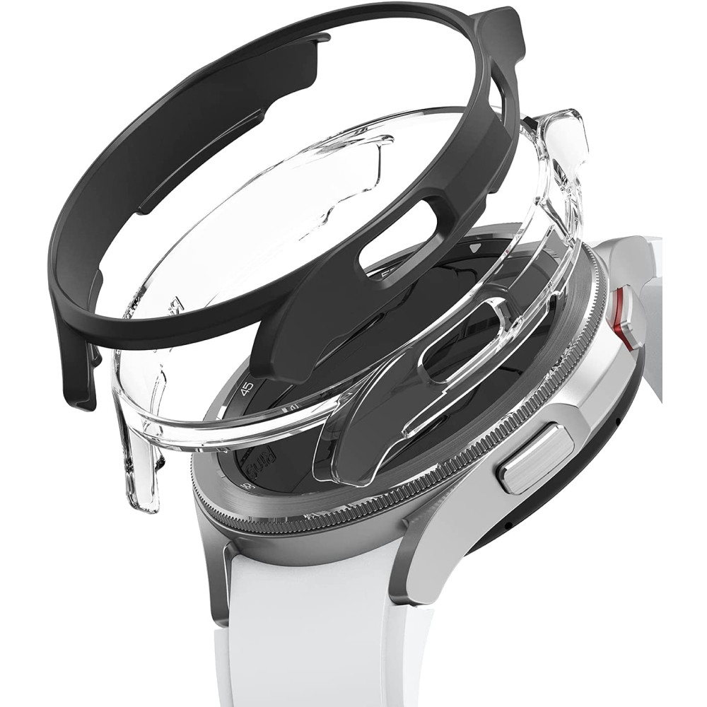 Ringke Θήκη Slim Case - Samsung Galaxy Watch Classic 4 42mm - Clear / Black - 2 Τεμάχια (8809818847867)