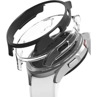 Ringke Θήκη Slim Case - Samsung Galaxy Watch Classic 4 42mm - Clear / Black - 2 Τεμάχια (8809818847867)