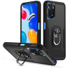 Tech Protect Magring - Ανθεκτική Θήκη Xiaomi Redmi Note 11 / 11S με Μεταλλικό Ring Holder - Black (9589046920516)