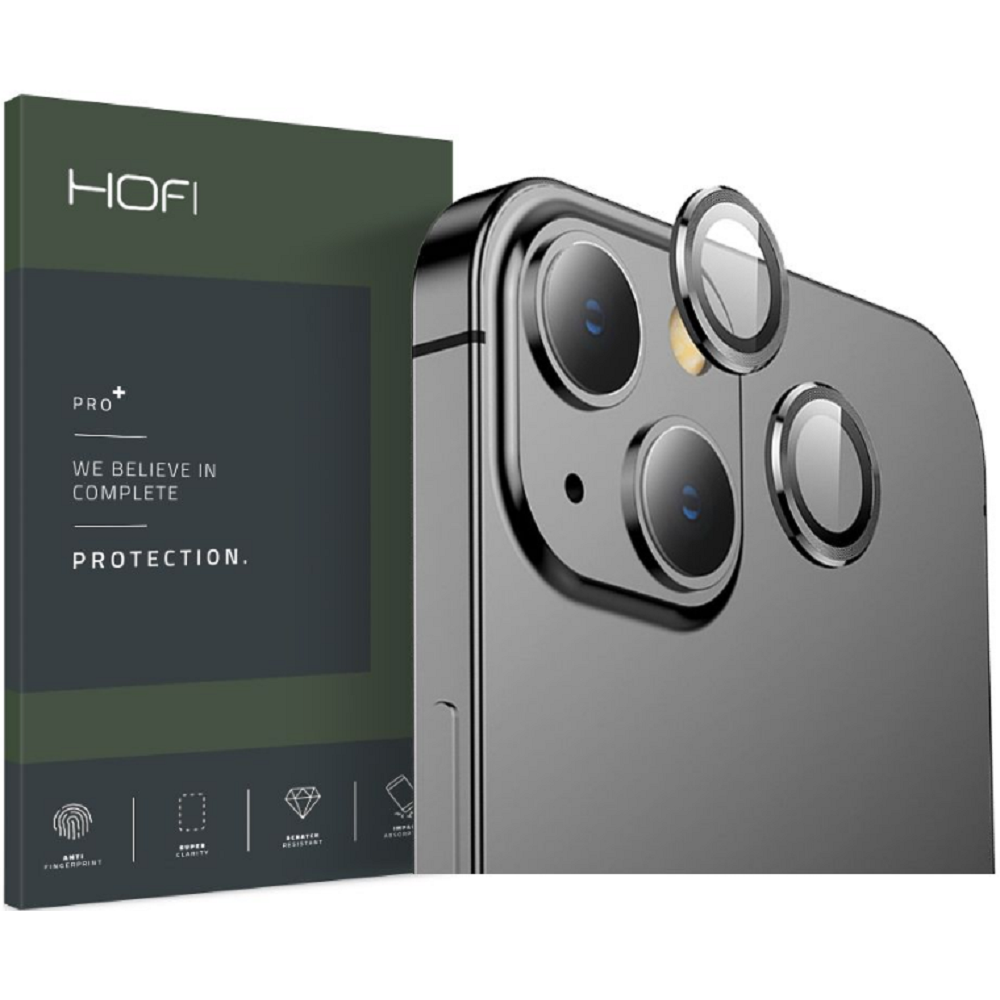 Hofi Camring Pro+ Αντιχαρακτικό Γυαλί Προστασίας για Φακό Κάμερας - Apple iPhone 13 / 13 mini - Black (9589046921681)
