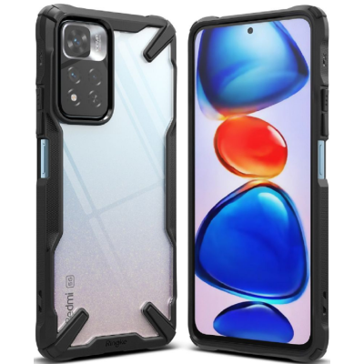 Ringke Σκληρή Θήκη Fusion X Plus με TPU Bumper - Xiaomi Redmi Note 11 Pro Plus 5G - Lime Glow / Black (8809848204838)