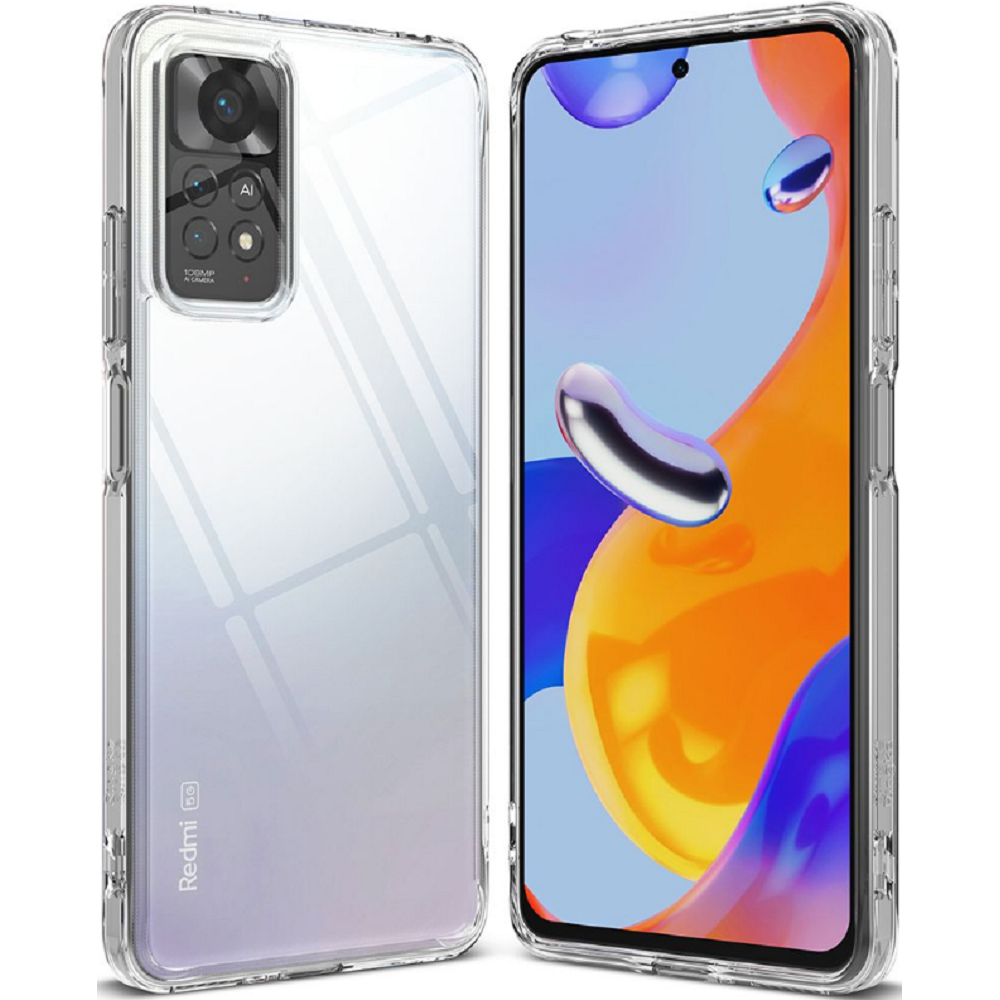 Ringke Fusion Σκληρή Θήκη με TPU Bumper - Xiaomi Redmi Note 11 Pro / Redmi Note 12 Pro 4G - Clear (8809848209116)