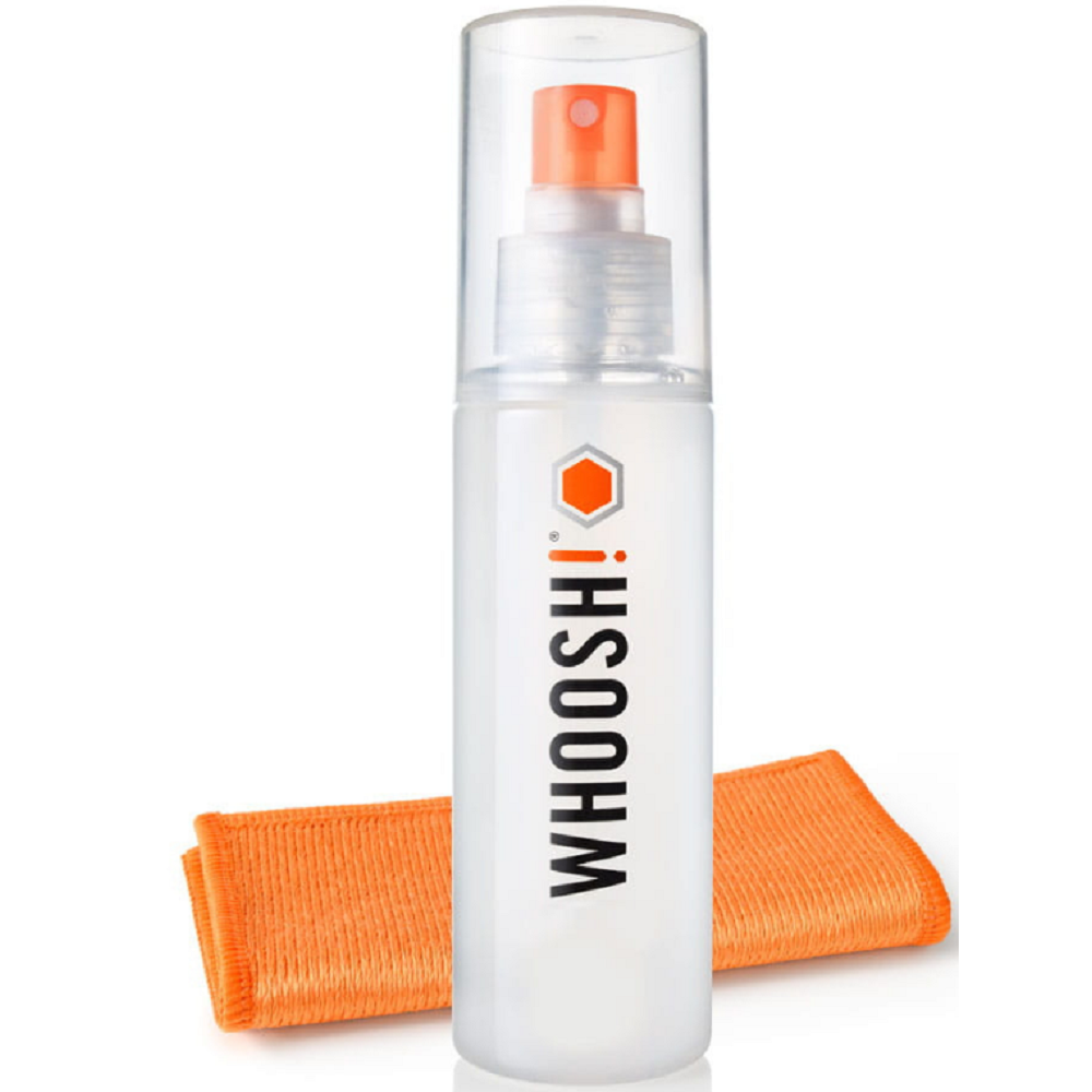 Whoosh! Screen Shine GO XL - Σετ Καθαρισμού Οθόνης με Υγρό Σπρέι και Αντιμικροβιακό Πανί από Μικροΐνες - 100ml (837296000199)