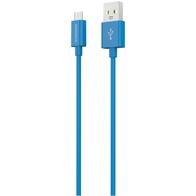 Riversong Lotus 08 - Καλώδιο Φόρτισης και Μεταφοράς Δεδομένων 3A USB σε MicroUSB - 120cm - Blue (CM71BU)