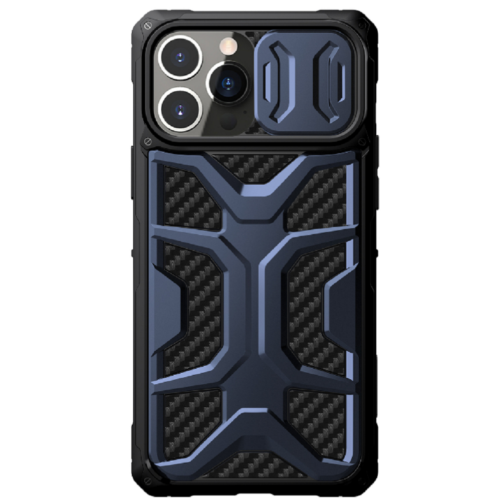 Nillkin Adventurer Armored Σκληρή Ανθεκτική Θήκη με Κάλυμμα για την Κάμερα - Apple iPhone 13 Pro Max - Interstellar Blue (6902048235113)