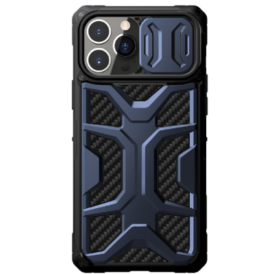 Nillkin Adventurer Armored Σκληρή Ανθεκτική Θήκη με Κάλυμμα για την Κάμερα - Apple iPhone 13 Pro Max - Interstellar Blue (6902048235113)