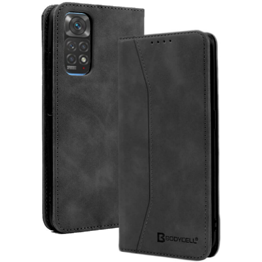 Bodycell Θήκη - Πορτοφόλι Xiaomi Redmi Note 11 / 11S - Black (5206015005091)