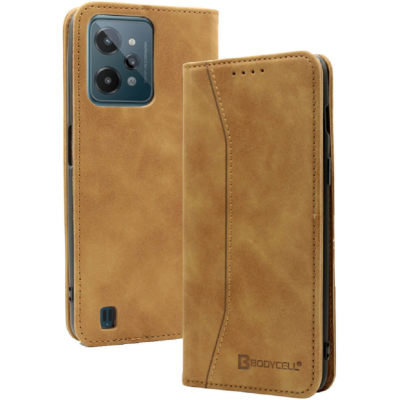 Bodycell Θήκη - Πορτοφόλι Realme C31 - Brown (5206015005077)