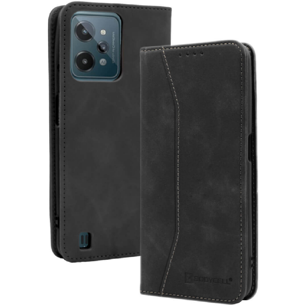 Bodycell Θήκη - Πορτοφόλι Realme C31 - Black (5206015005060)