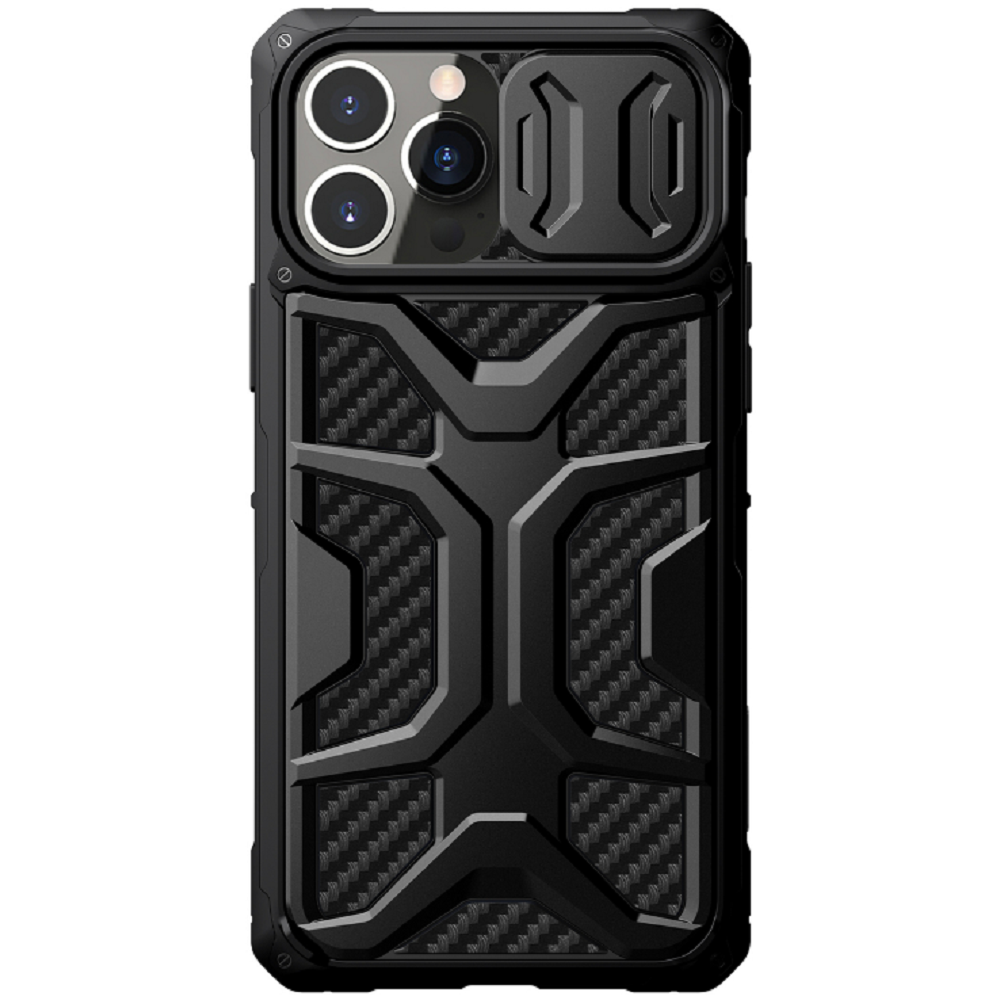 Nillkin Adventurer Armored Σκληρή Ανθεκτική Θήκη με Κάλυμμα για την Κάμερα - Apple iPhone 13 Pro Max - Black (6902048229082)
