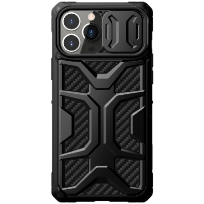 Nillkin Adventurer Armored Σκληρή Ανθεκτική Θήκη με Κάλυμμα για την Κάμερα - Apple iPhone 13 Pro Max - Black (6902048229082)