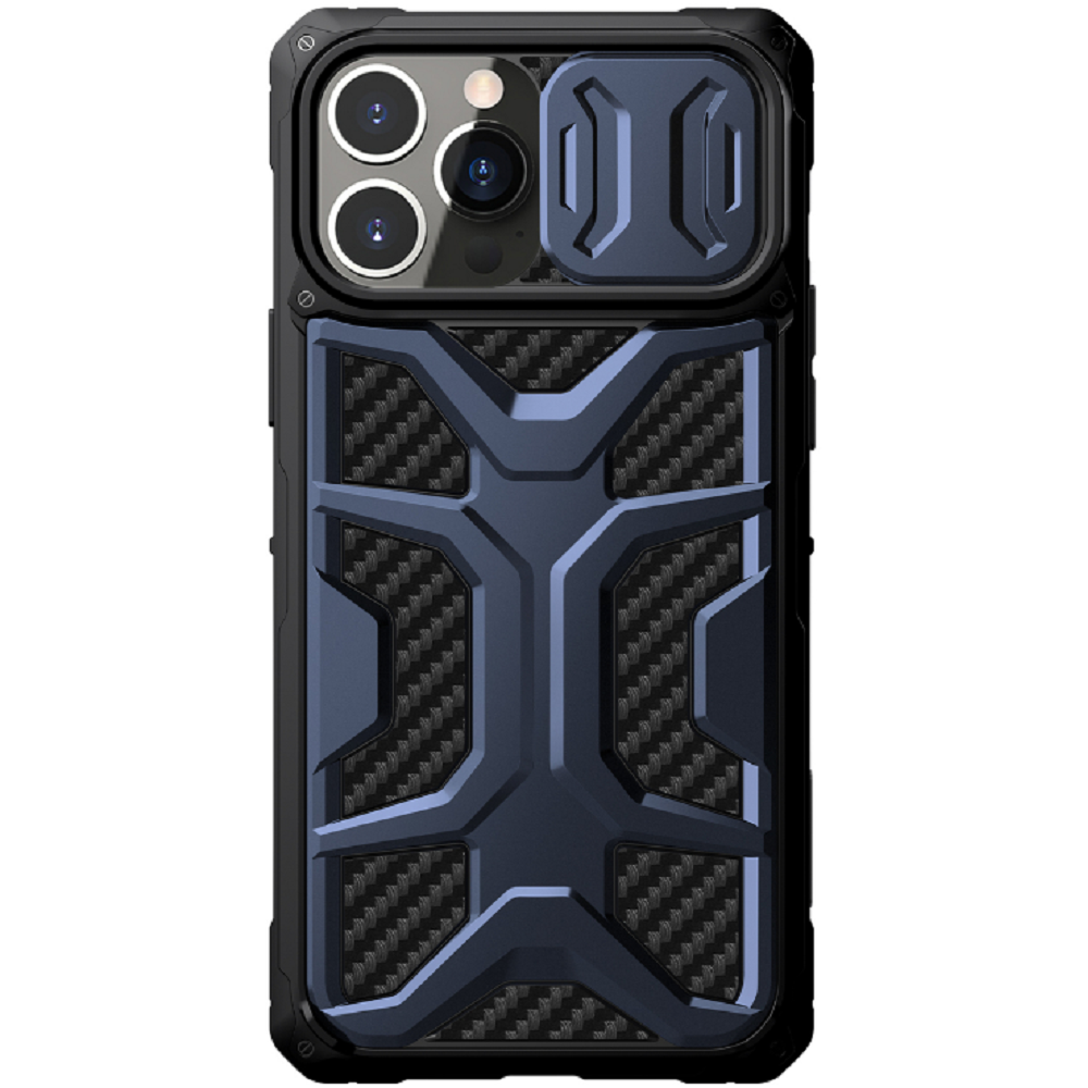 Nillkin Adventurer Armored Σκληρή Ανθεκτική Θήκη με Κάλυμμα για την Κάμερα - Apple iPhone 13 Pro - Blue (6902048235090)