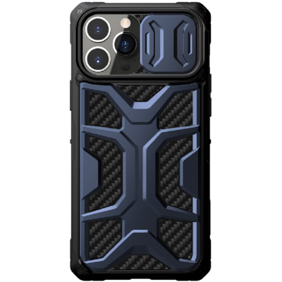 Nillkin Adventurer Armored Σκληρή Ανθεκτική Θήκη με Κάλυμμα για την Κάμερα - Apple iPhone 13 Pro - Blue (6902048235090)