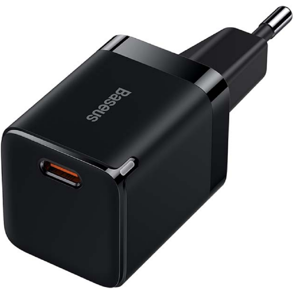 Baseus GaN3 Fast Charger - Φορτιστής Ταξιδιού με Υποδοχή Type-C - 30W - Black (CCGN010101)