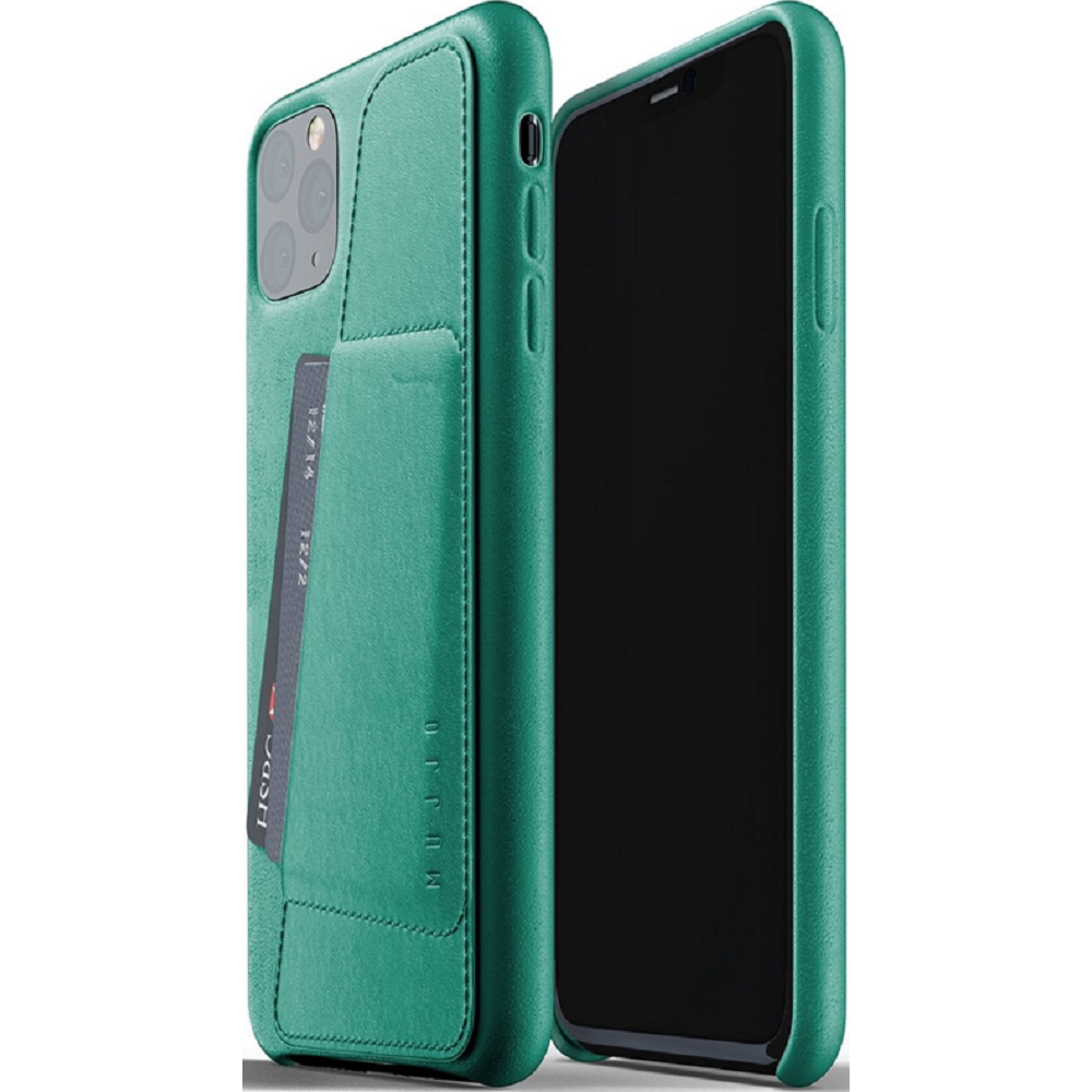 MUJJO Full Leather Wallet Case - Δερμάτινη Θήκη-Πορτοφόλι Apple iPhone 11 Pro Max - Alpine Green (MUJJO-CL-004-GR)