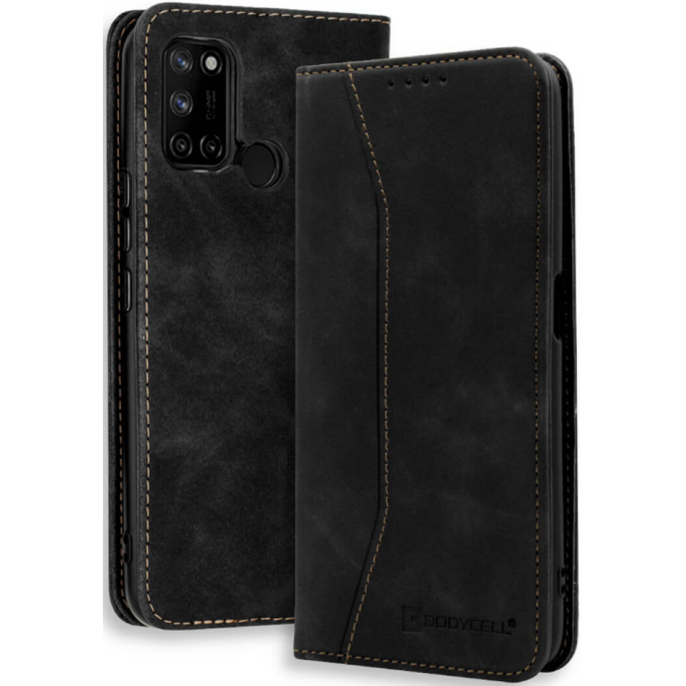 Bodycell Θήκη - Πορτοφόλι Realme 7i - Black (5206015064104)