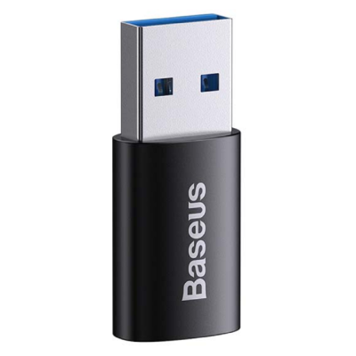 Baseus Ingenuity Series Mini OTG Adaptor - Αντάπτορας USB-A (male) σε Type-C (female) - Black (ZJJQ000101)