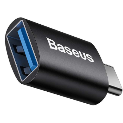 Baseus Ingenuity Series Mini OTG Adaptor - Αντάπτορας Type-C (male) σε USB-A (female) - Black (ZJJQ000001)