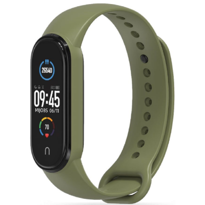 Tech-Protect Λουράκι Σιλικόνης Iconband Xiaomi Mi Band 7 / 7 NFC / 6 / 6 NFC / 5 - Military Green (9589046923289)