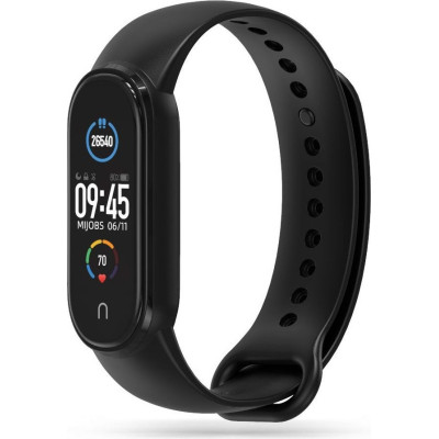 Tech-Protect Λουράκι Σιλικόνης Iconband Xiaomi Mi Band 7 / 7 NFC / 6 / 6 NFC / 5 - Black (9589046923166)