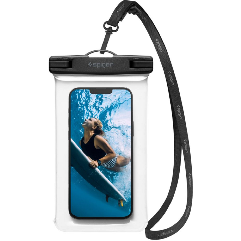 Spigen A601 Universal Waterproof - Αδιάβροχη Θήκη για Κινητά έως 6.8'' - IPX8 - Crystal Clear (AMP04526)