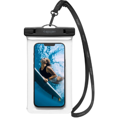 Spigen A601 Universal Waterproof - Αδιάβροχη Θήκη για Κινητά έως 6.8'' - IPX8 - Crystal Clear (AMP04526)