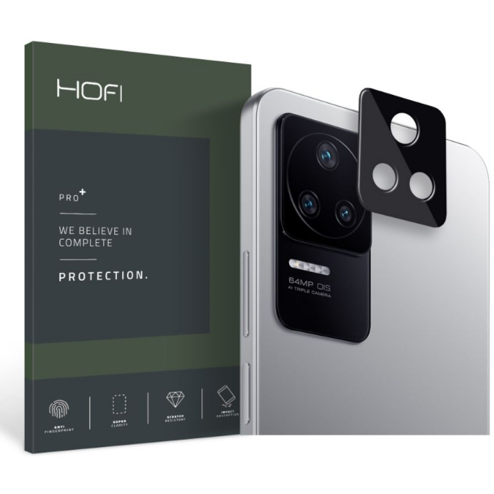 Hofi Cam Pro+ Camera Tempered Glass - Αντιχαρακτικό Γυαλί Προστασίας για Φακό Κάμερας - Xiaomi Poco F4 - Black (9589046924224)
