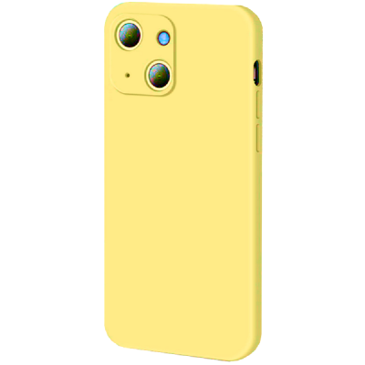 Bodycell Square Liquid Θήκη Σιλικόνης - Apple iPhone 13 - Yellow (5206015057939)