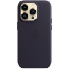 Official Apple Leather Case - Δερμάτινη Θήκη με MagSafe Apple iPhone 14 Pro - Ink (MPPJ3ZM/A)