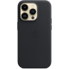 Official Apple Leather Case - Δερμάτινη Θήκη με MagSafe Apple iPhone 14 Pro Max - Midnight (MPPM3ZM/A)