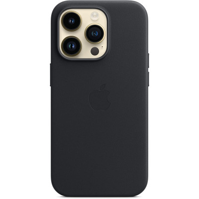 Official Apple Leather Case - Δερμάτινη Θήκη με MagSafe Apple iPhone 14 Pro Max - Midnight (MPPM3ZM/A)