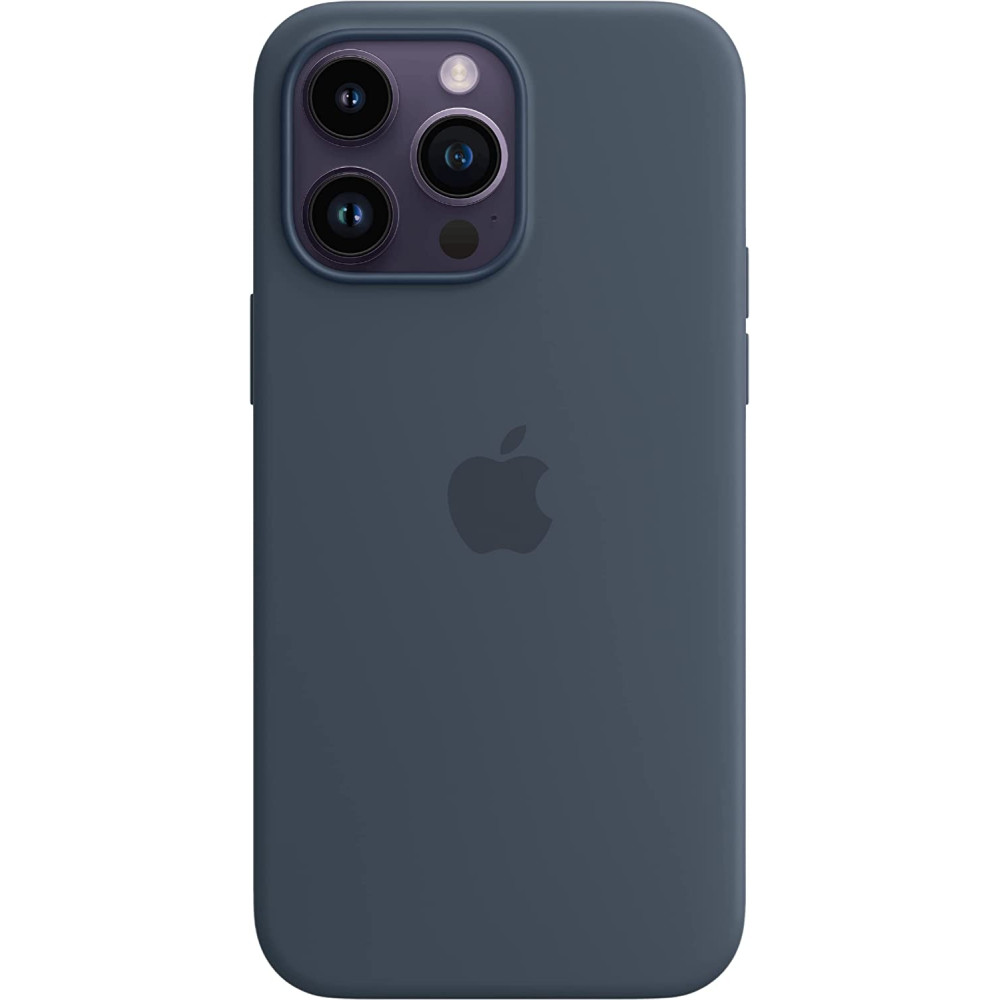 Official Apple Θήκη Σιλικόνης με MagSafe Apple iPhone 14 Pro Max - Storm Blue (MPTQ3ZM/A)
