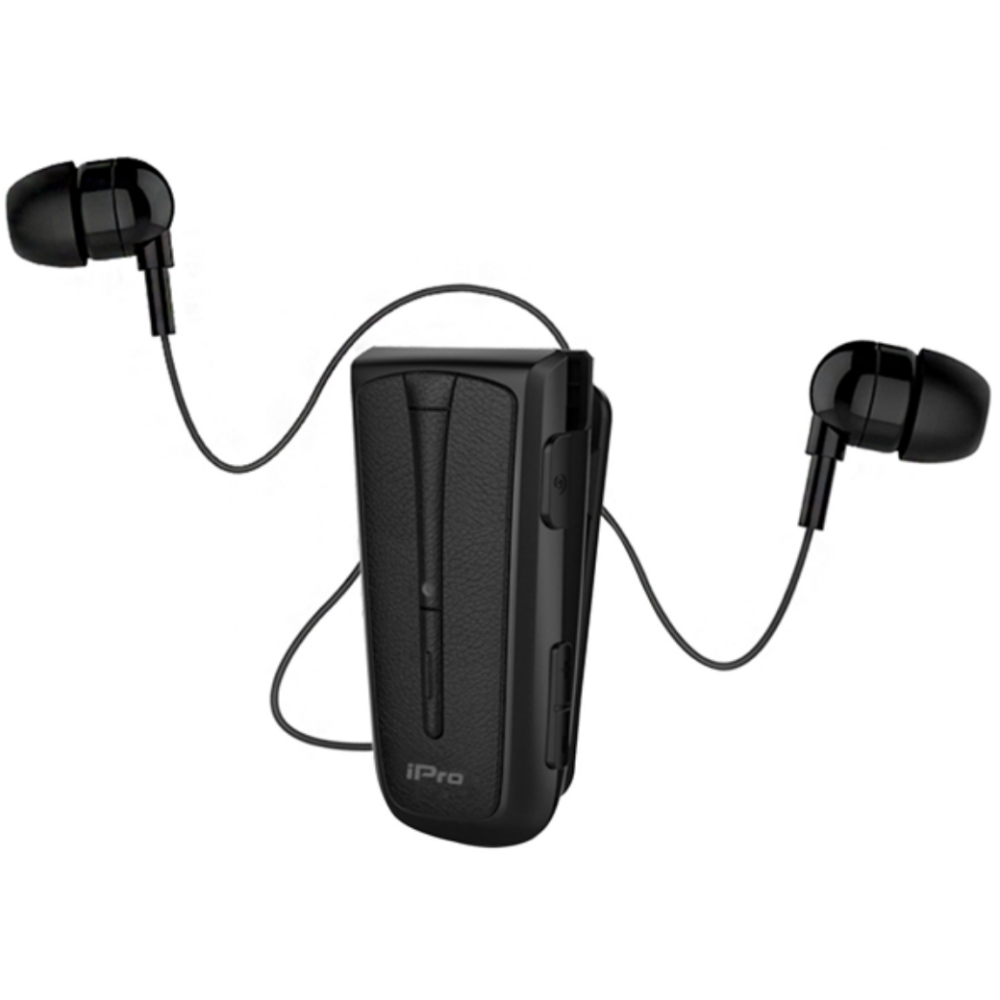 iPro Bluetooth Headset RH219s - Μονό Ασύρματο Bluetooth Ακουστικό MultiPoint με Δεύτερο Αποσπώμενο Ακουστικό - Black (RH219SBL)