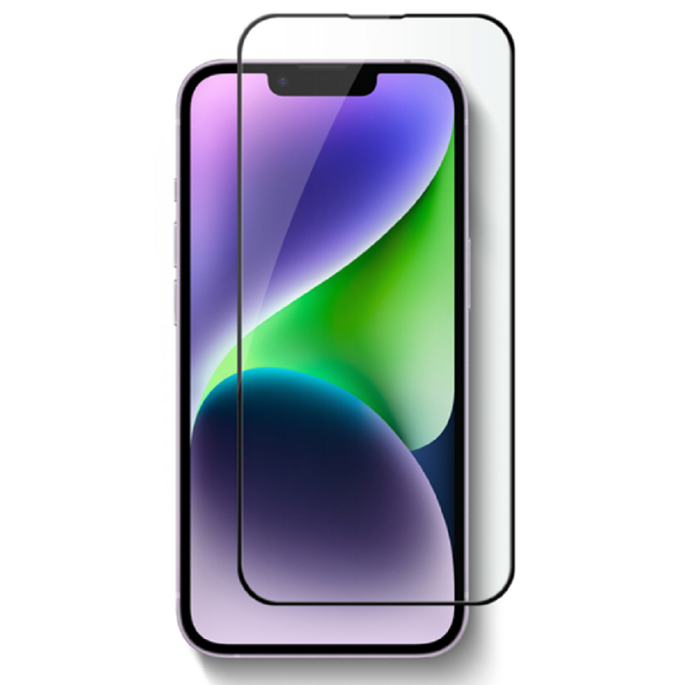 Vivid Full Face Tempered Glass - Αντιχαρακτικό Γυαλί Οθόνης Apple iPhone 14 / 13 / 13 Pro - Black (VITEMP196BK)