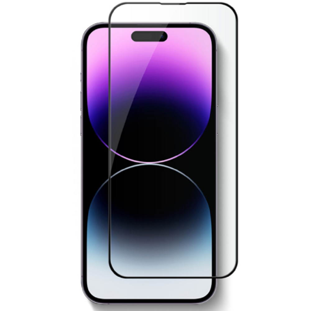 Vivid Full Face Tempered Glass - Αντιχαρακτικό Γυαλί Οθόνης Apple iPhone 14 Pro - Black (VITEMP297BK)