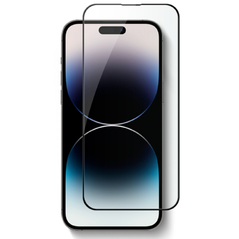 Vivid Full Face Tempered Glass - Αντιχαρακτικό Γυαλί Οθόνης Apple iPhone 14 Pro Max - Black (VITEMP298BK)