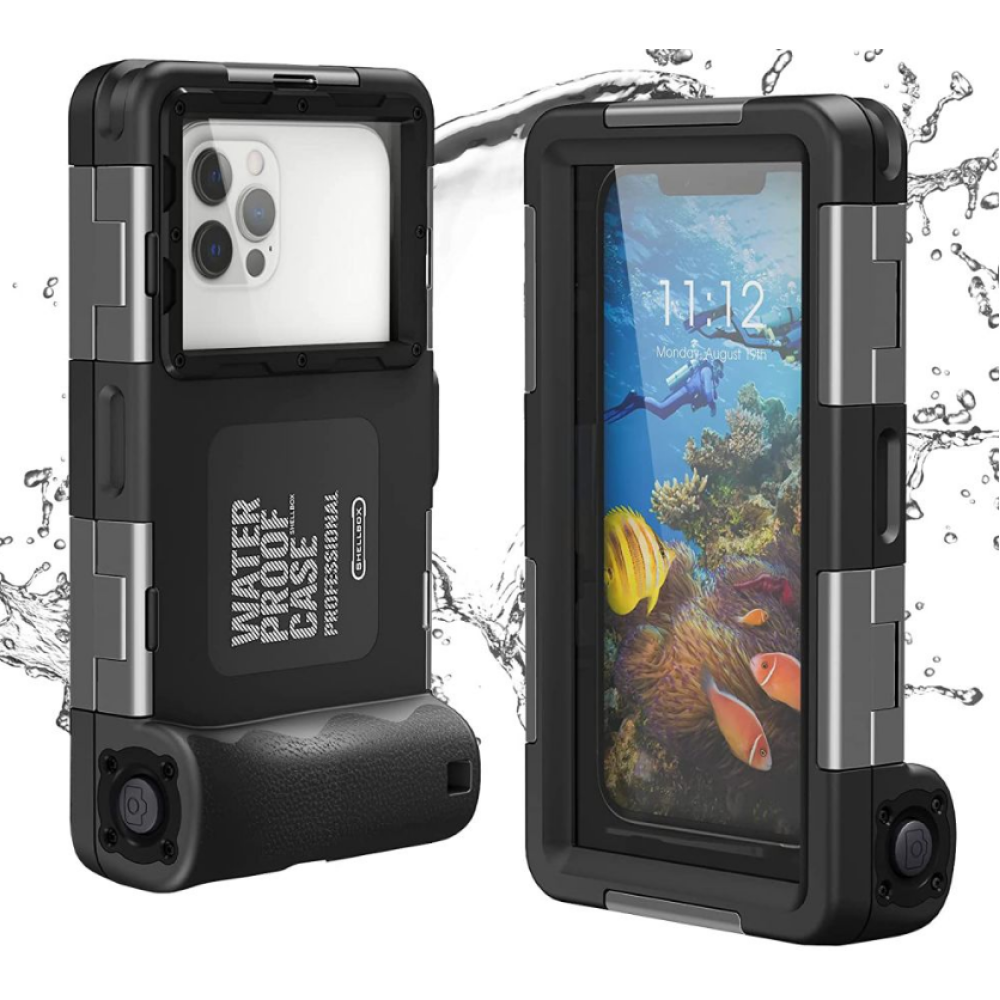 Tech-Protect Diving Waterproof Case - Universal Αδιάβροχη Θήκη για Smartphone / Κινητά έως 6.7" για Καταδύσεις έως 15m - IPX8 - Black (9589046924552)